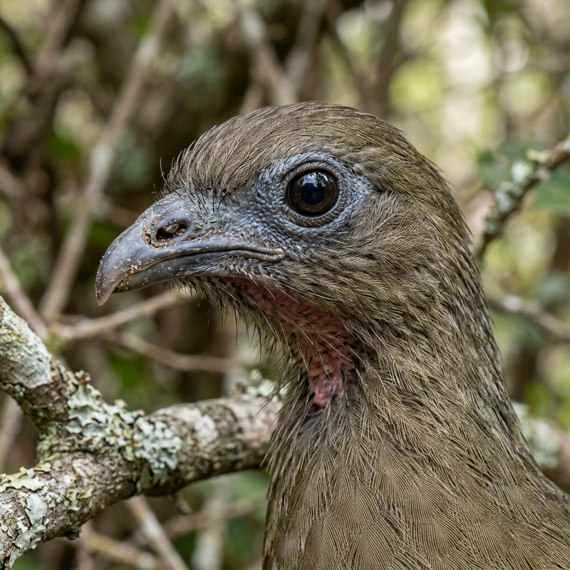 Braune Chachalaca (Ortalis vetula), KI-Illustration