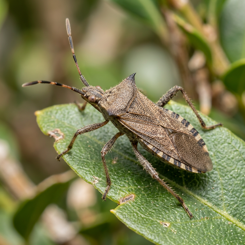 Braune Randwanze (Gonocerus acuteangulatus), KI-Illustration
