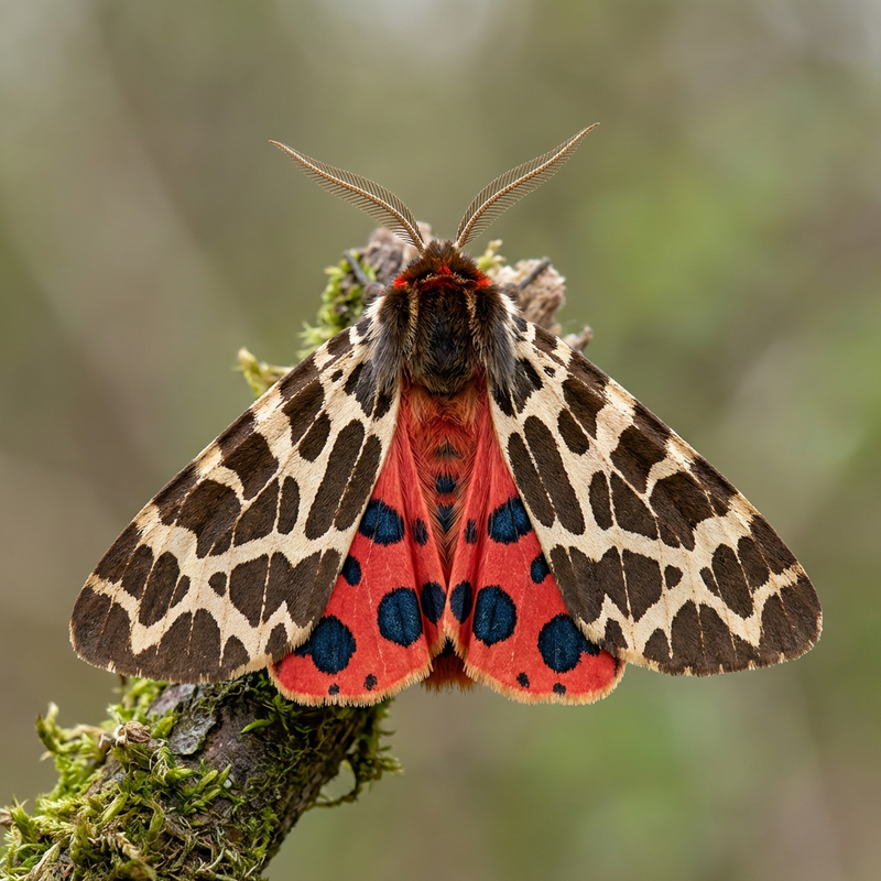 Brauner Bär (Arctia caja), KI-Illustration