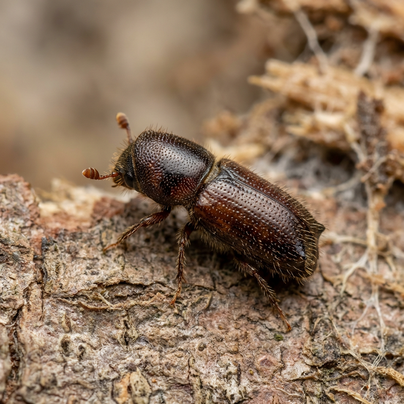 Buchdrucker (Ips typographus), KI-Illustration