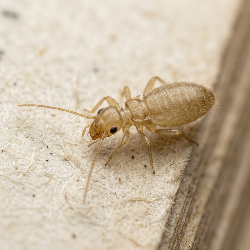 Bücherlaus (Liposcelis sp.), KI-Illustration
