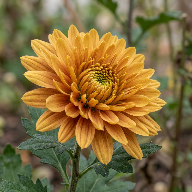 Chrysantheme (Chrysanthemum), KI-Illustration