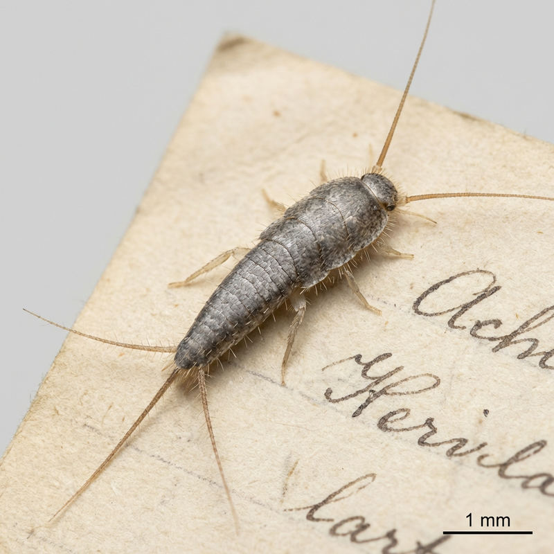 Ctenolepisma Longicaudata (Longicaudata), KI-Illustration