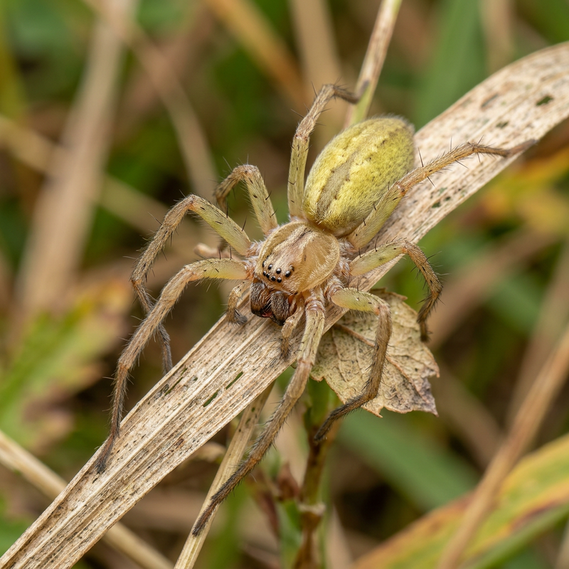 Dornfingerspinnen (Cheiracanthium), KI-Illustration