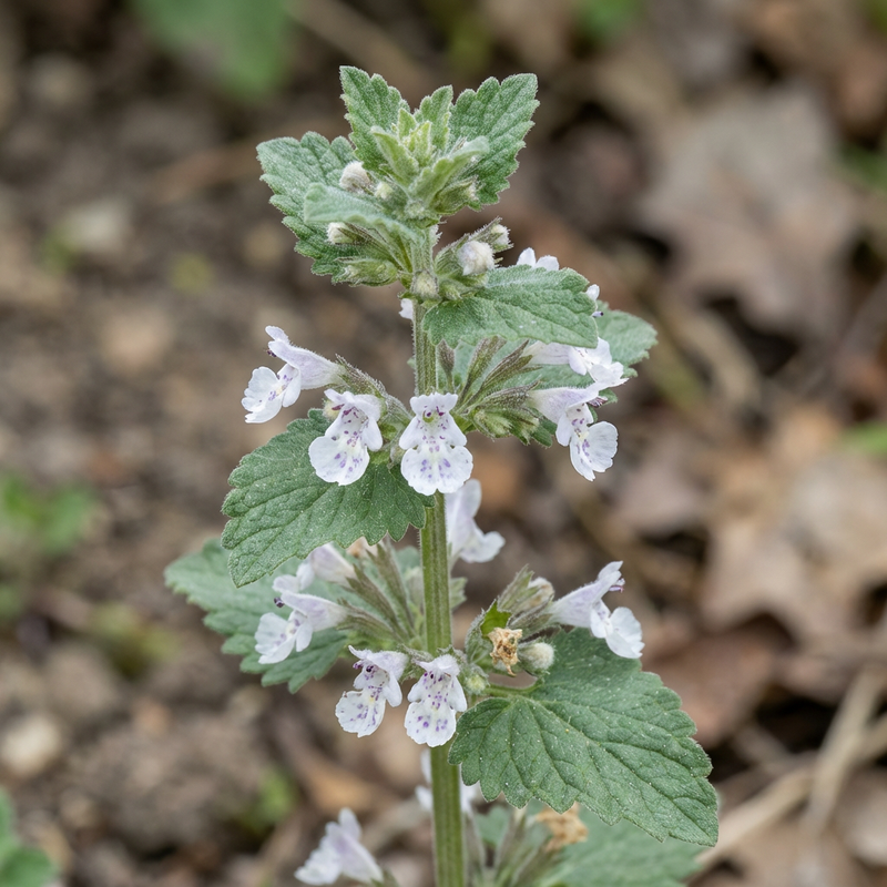 Echte Katzenminze (Nepeta cataria), KI-Illustration