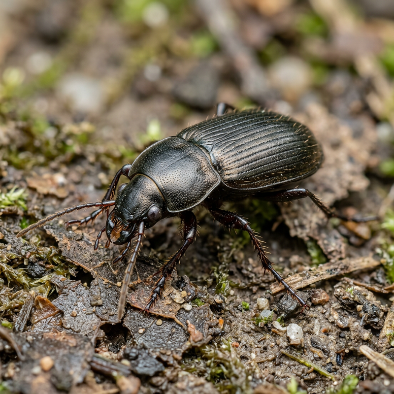 Echter Laufkäfer (Gattung Harpalus) (Harpalus), KI-Illustration