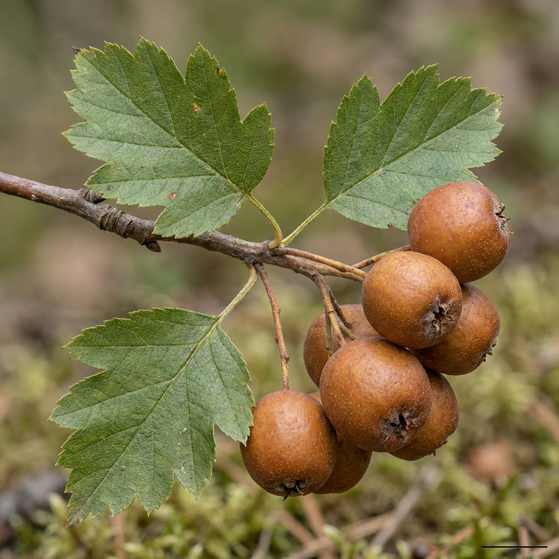 Elsbeere (Sorbus torminalis), KI-Illustration