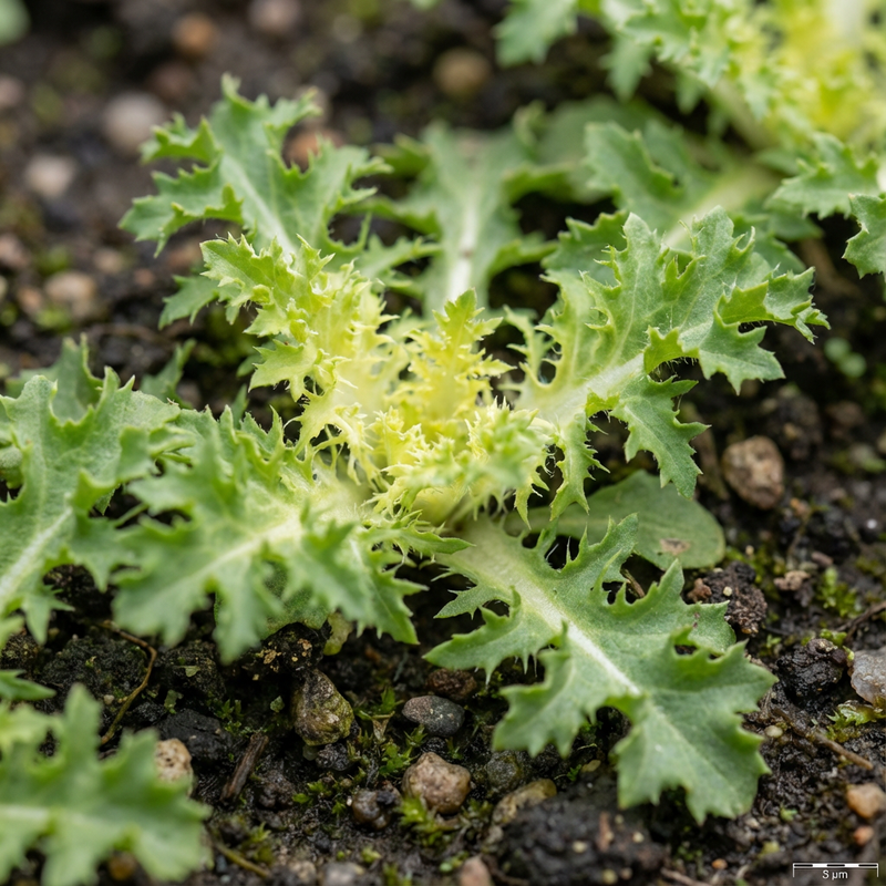 Endiviensalat (Cichorium endivia), KI-Illustration