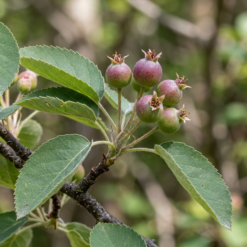 Felsenbirne (Amelanchier), KI-Illustration