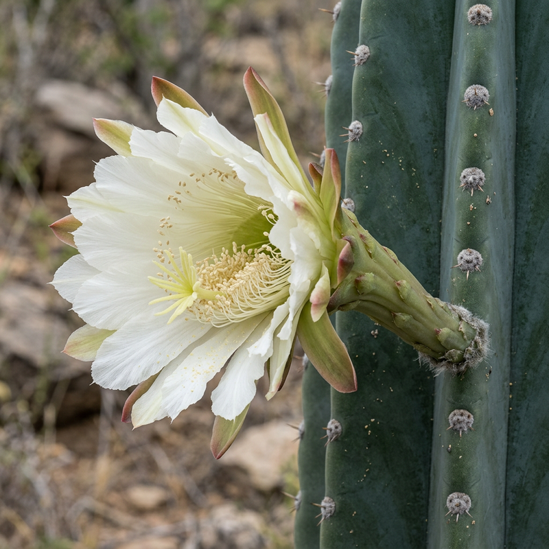 Felsenkaktus (Cereus hildmannianus), KI-Illustration