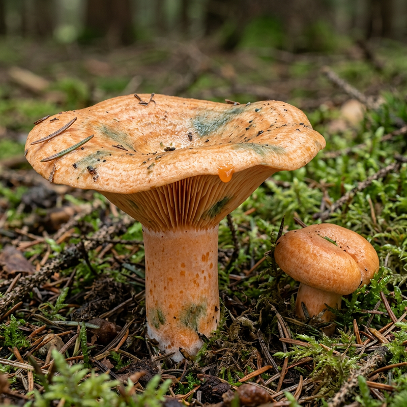 Fichten-Reizker (Lactarius deterrimus), KI-Illustration