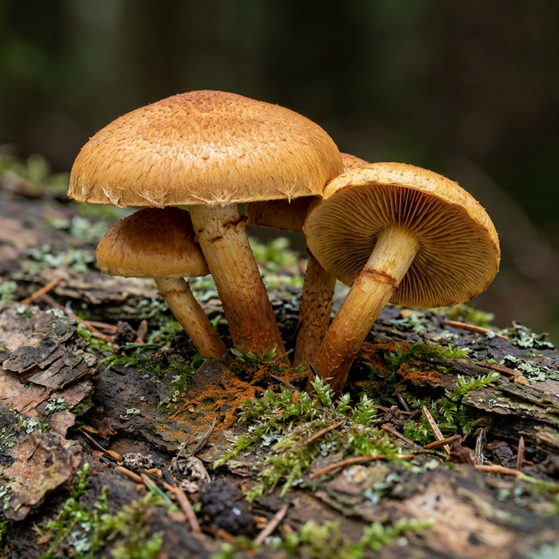 Flämmlinge (Gattung) (Gymnopilus), KI-Illustration