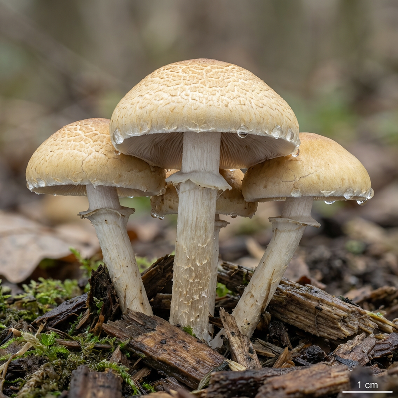 Früher Ackerling (Agrocybe praecox), KI-Illustration
