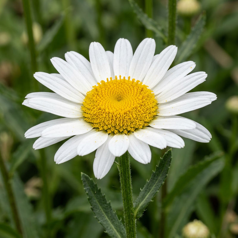 Garten-Margerite (Shasta-Margerite) (Leucanthemum superbum), KI-Illustration