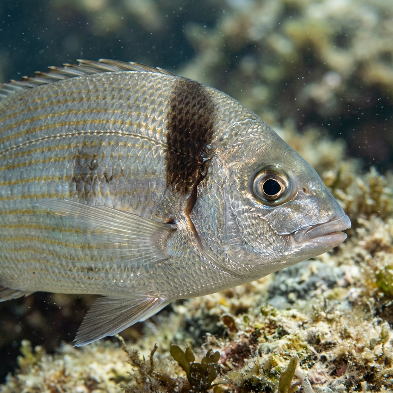 Geißbrassen (Diplodus), KI-Illustration