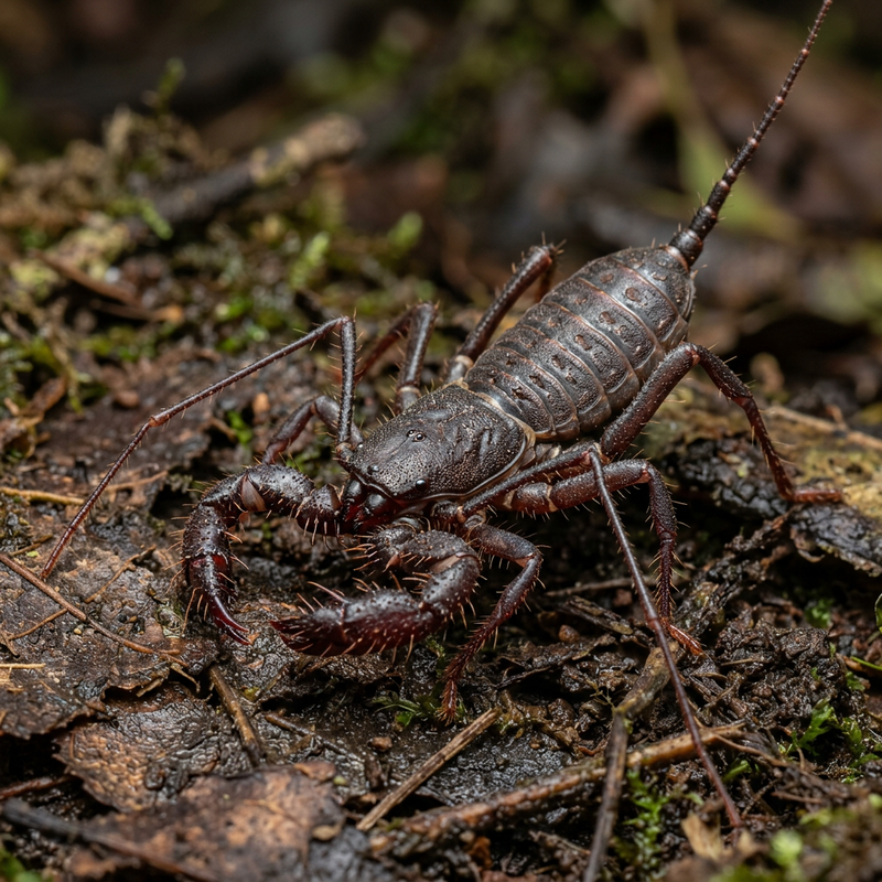 Geißelskorpion (Thelyphonida), KI-Illustration