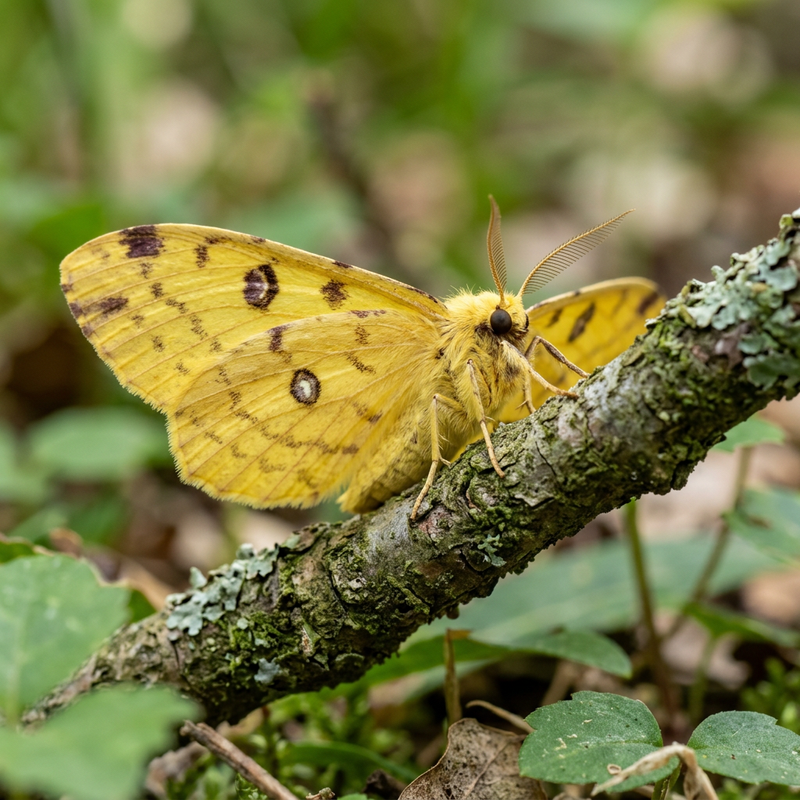 Gelber Blattspanner (Opisthograptis luteolata), KI-Illustration