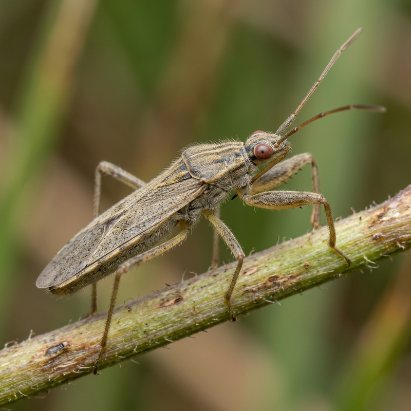Gemeine Sichelwanze (Nabis ferus), KI-Illustration