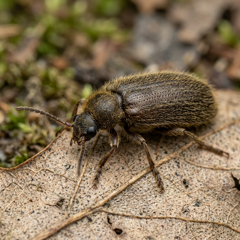 Gemeiner Wollkäfer (Lagria hirta), KI-Illustration