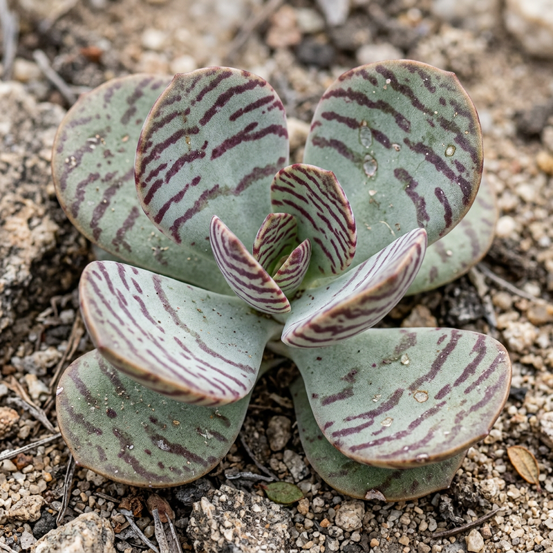 Gestreifte Kalanchoe (Kalanchoe humilis), KI-Illustration