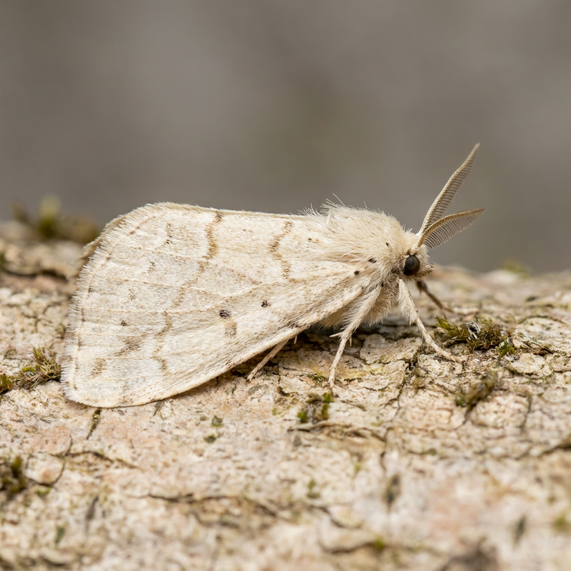 Gewöhnlicher Wellenspanner (Cabera exanthemata), KI-Illustration
