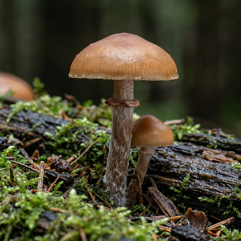 Gift-Häubling (Galerina marginata), KI-Illustration