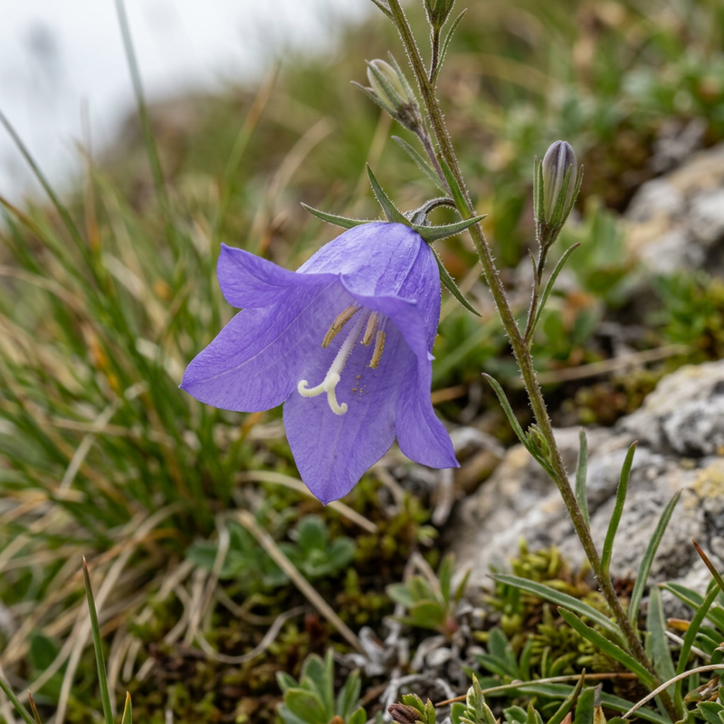 Glockenblumen (Campanula), KI-Illustration