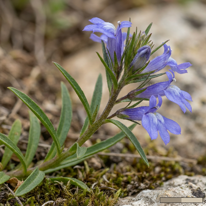 Glockenblumengewaechse (Lobelia gattingeri), KI-Illustration
