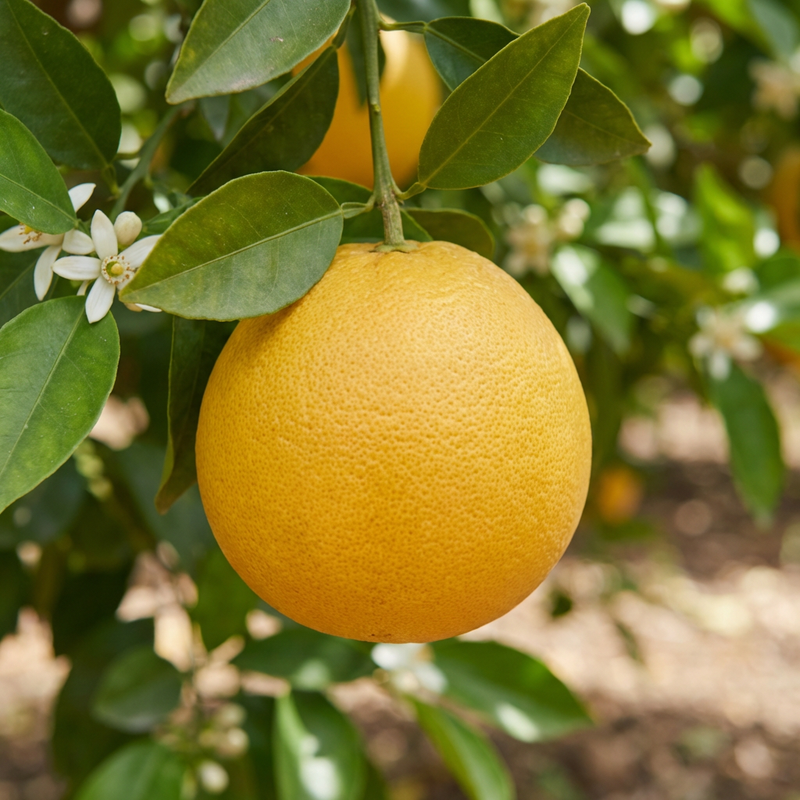 Grapefruit (Citrus paradisi), KI-Illustration