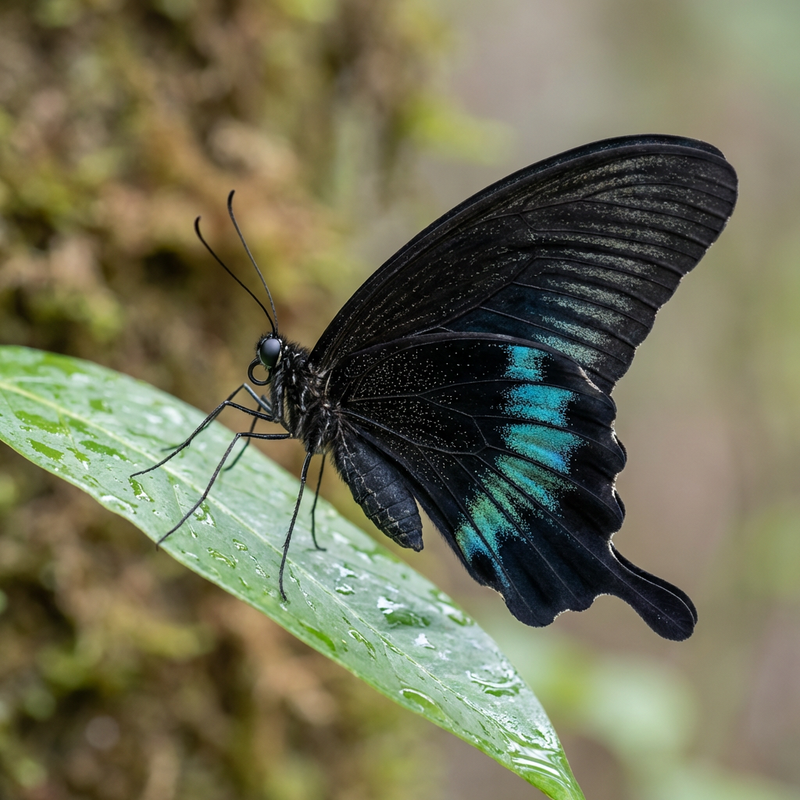 Großer Mormon (Papilio memnon), KI-Illustration