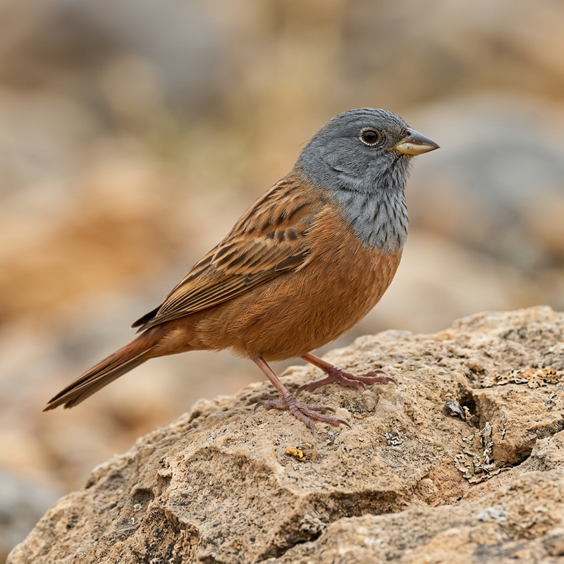 Hausammer (Emberiza sahari), KI-Illustration