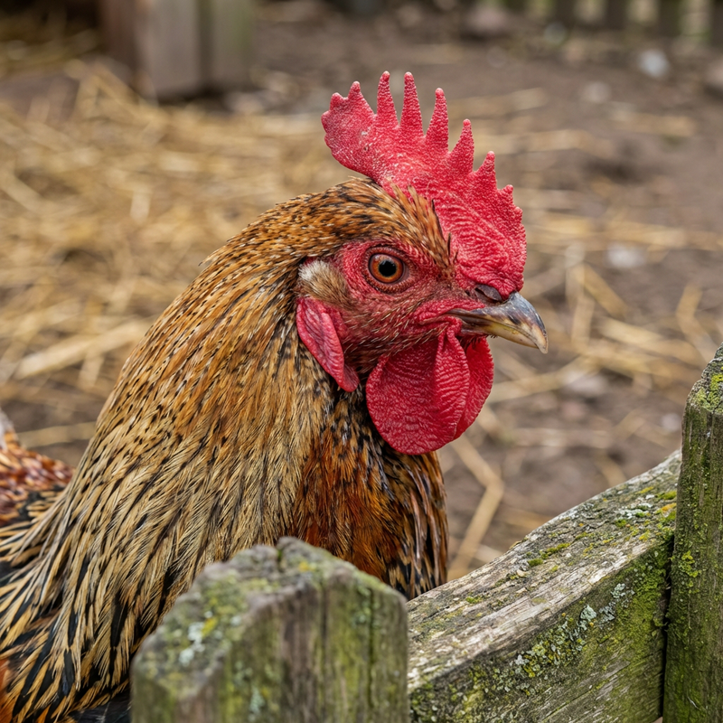 Haushuhn (Gallus gallus domesticus), KI-Illustration