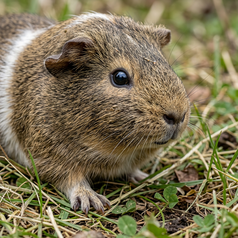Hausmeerschweinchen (Cavia porcellus), KI-Illustration