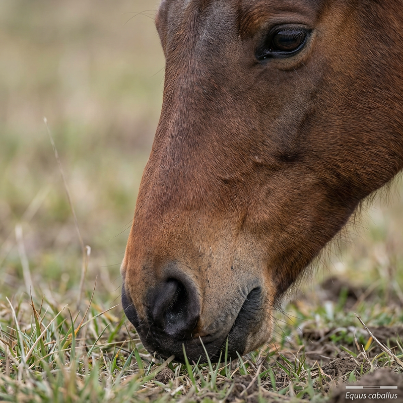 Hauspferd (Equus caballus), KI-Illustration