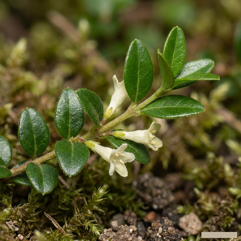 Heckenmyrte (Lonicera nitida), KI-Illustration