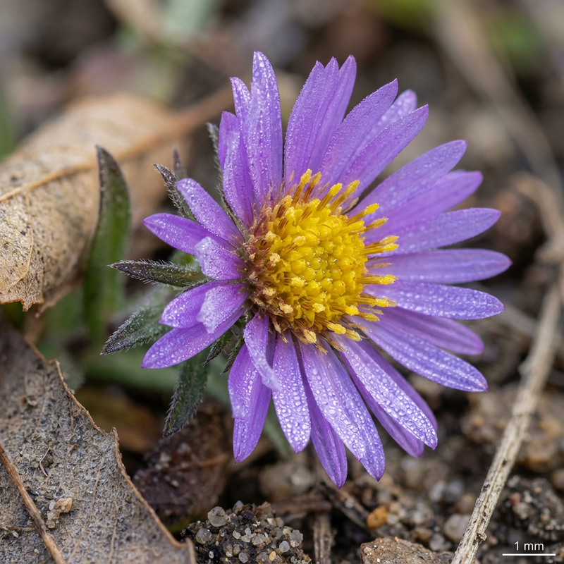 Herbstaster (Symphyotrichum), KI-Illustration