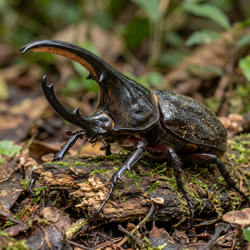Herkuleskäfer (Unterart) (Dynastes hercules), KI-Illustration