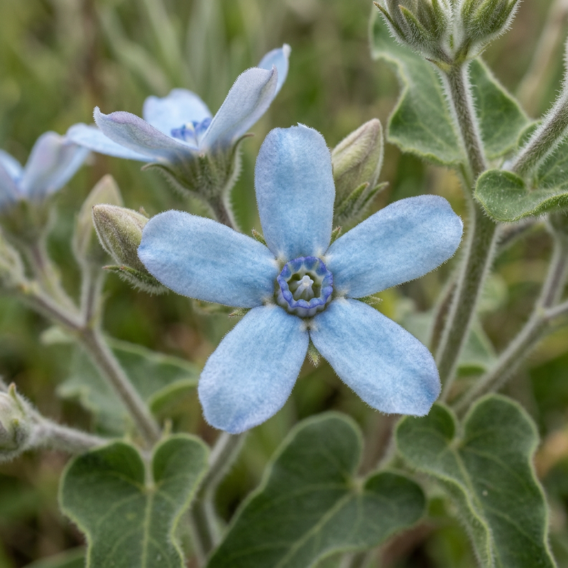 Himmelblume (Oxypetalum caeruleum), KI-Illustration