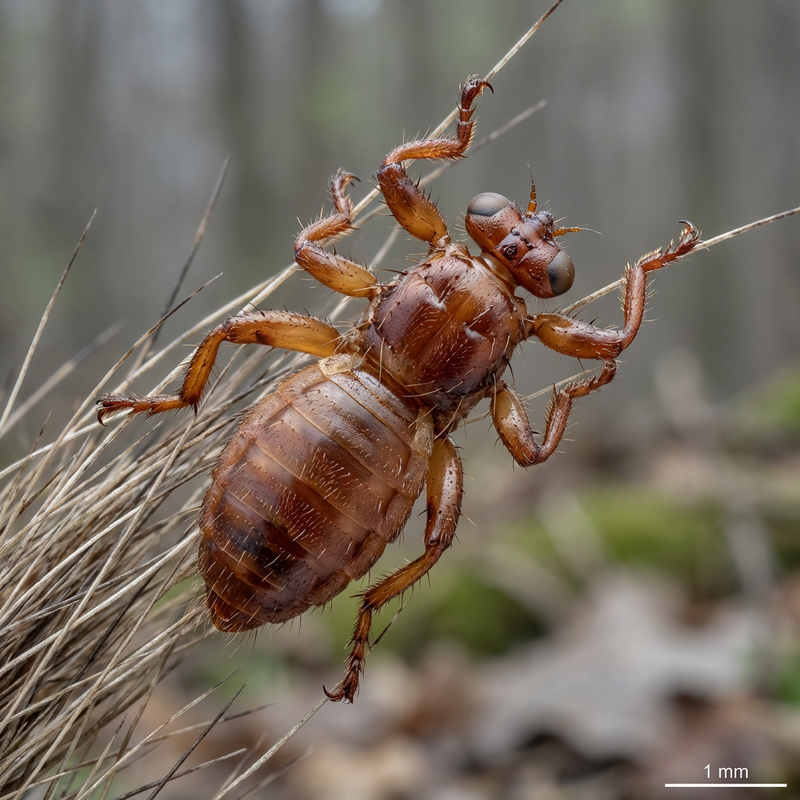 Hirschlausfliege (Lipoptena cervi), KI-Illustration