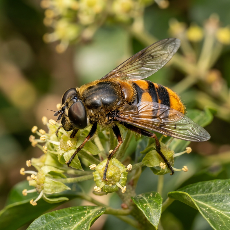 Hornissenschwebfliege (Volucella zonaria), KI-Illustration
