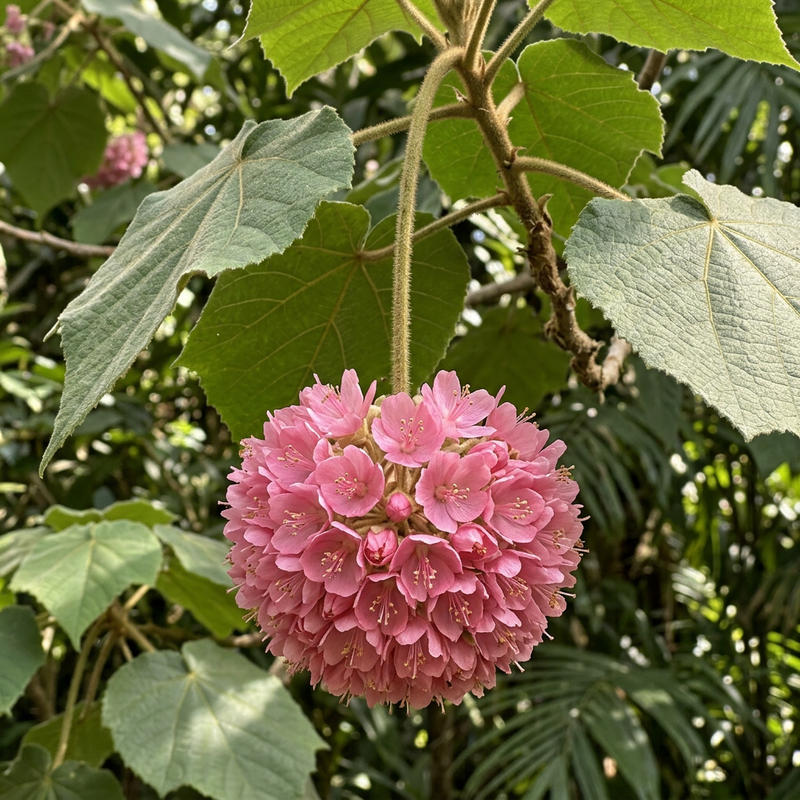 Hortensienbaum (Dombeya wallichii), KI-Illustration
