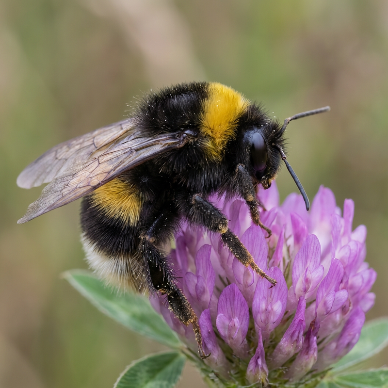 Hummel (unbestimmte Art) (Bombus), KI-Illustration