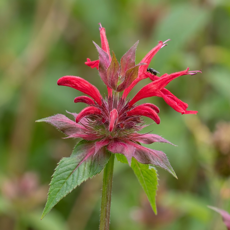 Indianernessel (Monarda didyma), KI-Illustration