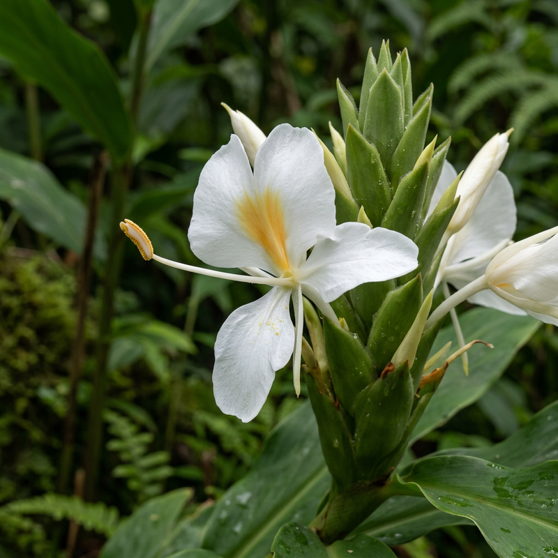Ingwerlilie (Hedychium), KI-Illustration