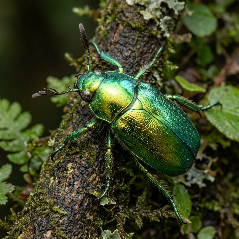 Juwelenkäfer (Gattung Chrysina) (Chrysina), KI-Illustration