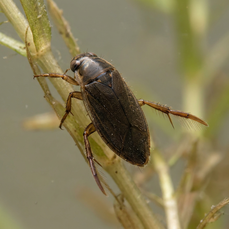 Käfer (unbestimmt) (Cymatia coleoptrata), KI-Illustration