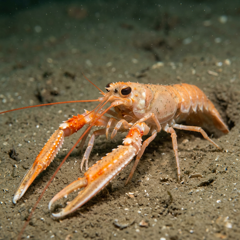 Kaisergranat (Nephrops norvegicus), KI-Illustration