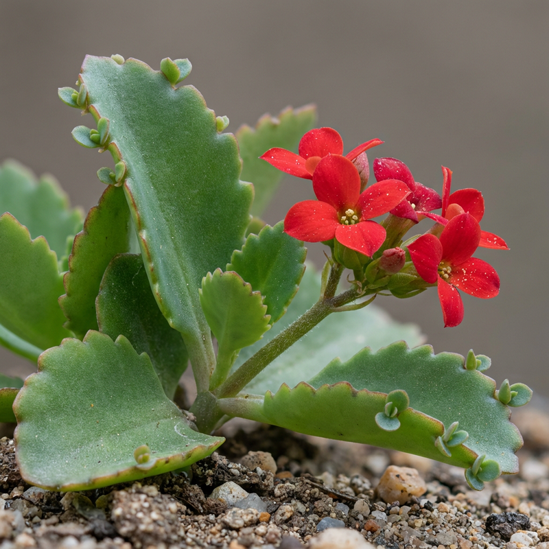 Flammendes Käthchen (Kalanchoe), KI-Illustration