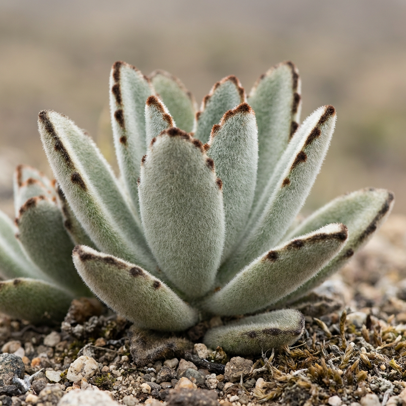 Kalanchoe Tomentosa (Kalanchoe tomentosa), KI-Illustration