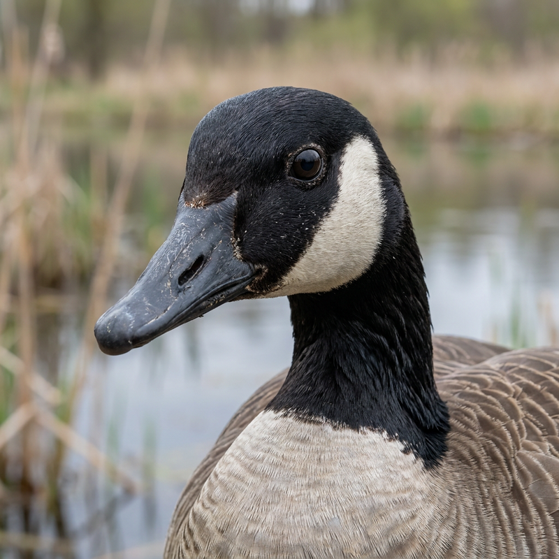 Kanadagans (Branta canadensis), KI-Illustration